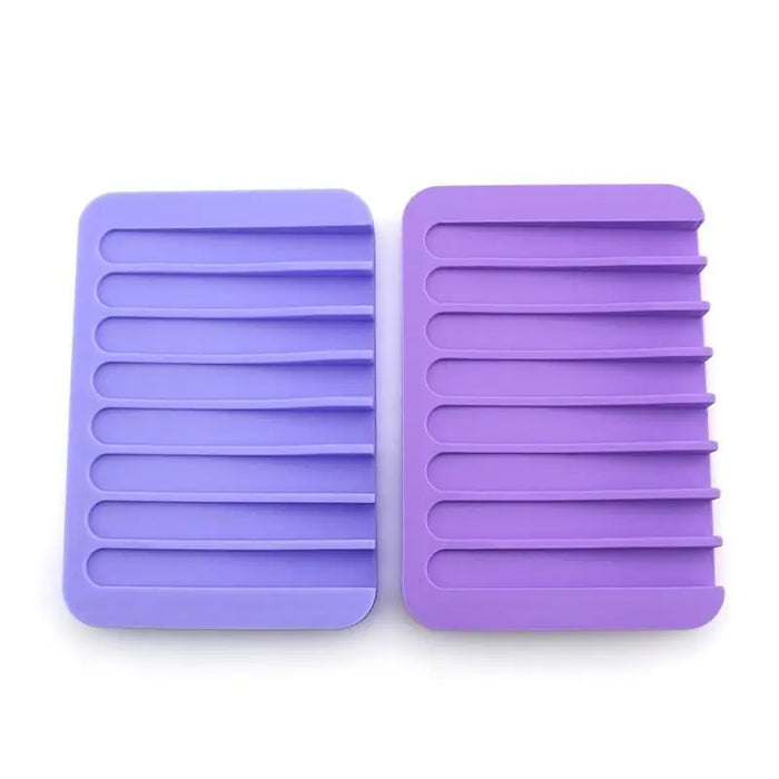 Anti - Skidding Home Improvement Silicone Flexible Bathroom Fixtures Bathroom Hardware Tray Soap Dish for Shower