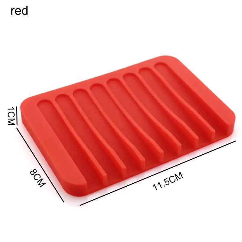 Anti - Skidding Home Improvement Silicone Flexible Bathroom Fixtures Bathroom Hardware Tray Soap Dish for Shower