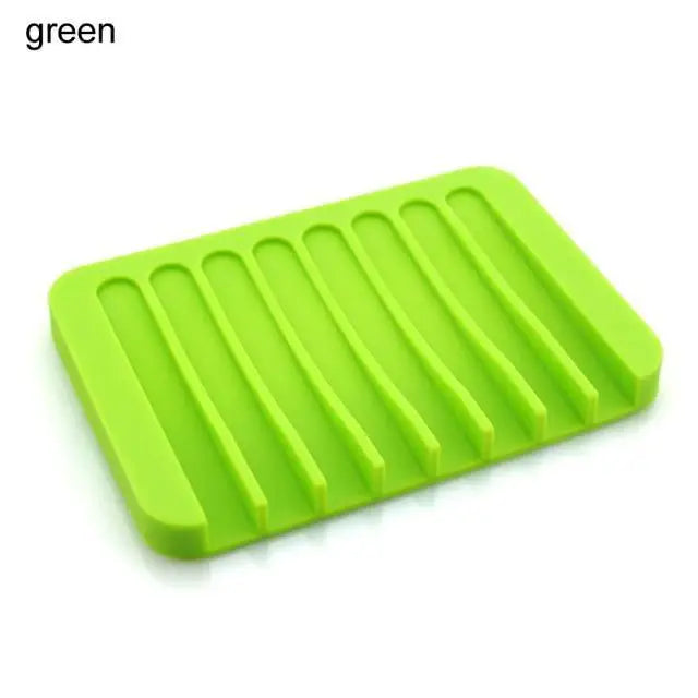 Anti - Skidding Home Improvement Silicone Flexible Bathroom Fixtures Bathroom Hardware Tray Soap Dish for Shower