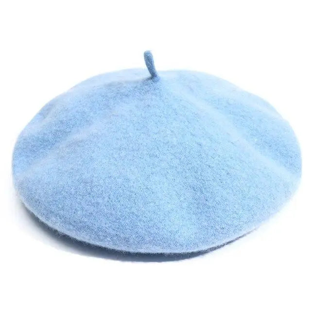 Autumn Winter Hat 100% Pure Wool For Winter  Women Painter Hat Vintage Girls For Casual Wear  Female Warm Walking Cap - Treko - 2021 hats, 2021 trends, birthday gifts, birthday hats, comfortable hats, fashion 2021, fashionable hats, fashionable hats 2021, HAT, hats, hats 2021, hats for winter, hats for women, new  trendy hats, new trend 2021, stylish hats, trends 2021, trendy hats, trendy winter hats, winter hats, winter hats for women, wints hats- Stevvex.com