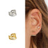 Perfect Modern 925 Sterling Silver Clip on Earrings Luxury for Women Geometric Elegant Gold Silver Clip Earrings