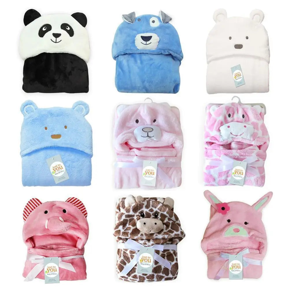 Baby Cartoon Hooded Towel Sleepwear Unique Soft Comfortable Bath Towel Elegant Babies Warm Indoor Cute Bathrobes