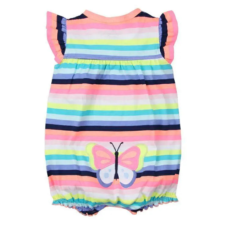 Baby Girl Clothes One-Piece Jumpsuits Baby Clothing Cotton Short Romper Infant Girl Clothes - STEVVEX Baby - baby, baby birthday gifts, baby clothes, baby clothing, baby gifts, baby girl jumpsuits, baby girl rompers, baby items, baby products, baby rompers, baby summer rompers, gifts for newborn - Stevvex.com