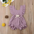 Baby Girl Ruffled Solid Color Sleeveless Backless Romper Jumpsuit Comfy Outfit Excellent Gift For Your Baby Girl - STEVVEX Baby - baby, baby birthday gifts, baby clothing, baby gifts, baby items, baby jumpsuits, baby rompers, baby styles, baby summer clothing, baby summer rompers, new parents gifts - Stevvex.com