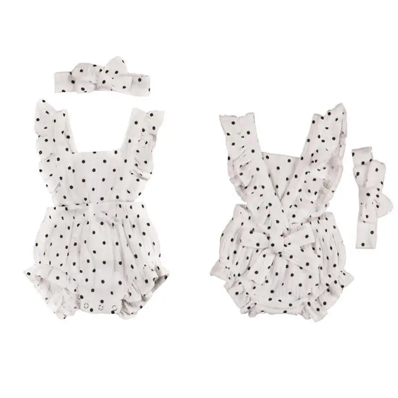 Baby Girl Ruffled Solid Color Sleeveless Backless Romper Jumpsuit Comfy Outfit Excellent Gift For Your Baby Girl - STEVVEX Baby - baby, baby birthday gifts, baby clothing, baby gifts, baby items, baby jumpsuits, baby rompers, baby styles, baby summer clothing, baby summer rompers, new parents gifts - Stevvex.com