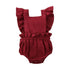 Baby Girl Ruffled Solid Color Sleeveless Backless Romper Jumpsuit Comfy Outfit Excellent Gift For Your Baby Girl - STEVVEX Baby - baby, baby birthday gifts, baby clothing, baby gifts, baby items, baby jumpsuits, baby rompers, baby styles, baby summer clothing, baby summer rompers, new parents gifts - Stevvex.com