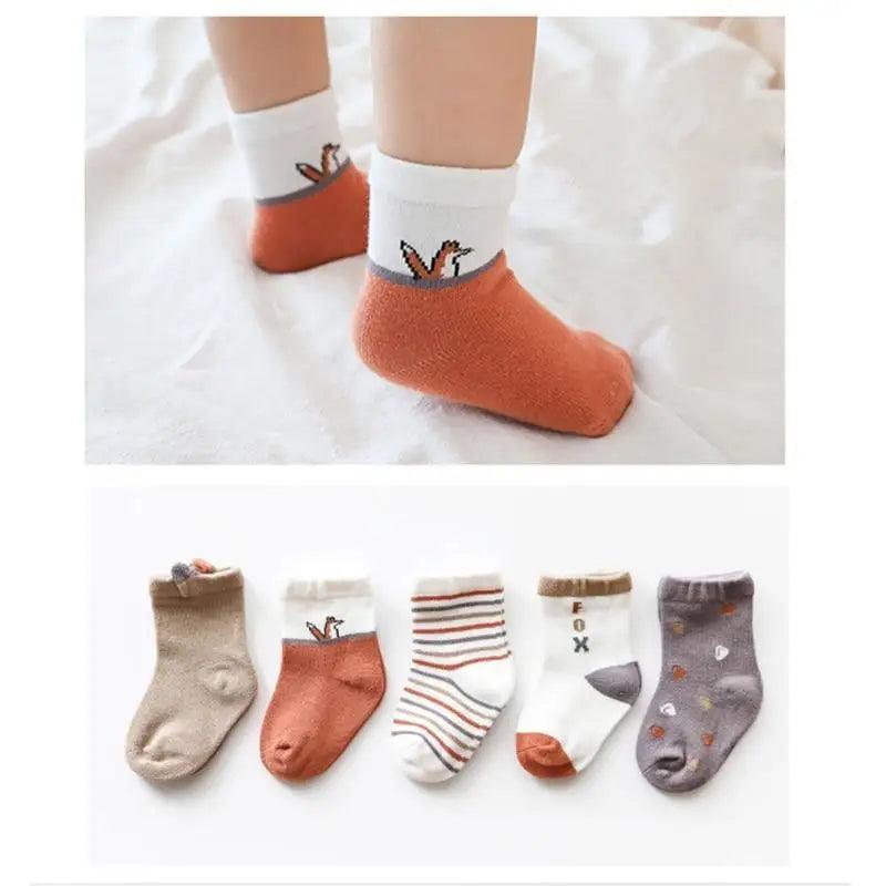 Baby Girls Cotton Cartoon Autumn Socks For Newborn Toddler Unique Style Soft Material Cute Colors - STEVVEX Baby - baby, baby fashion, baby girls, baby girls fashion, baby girls items, baby girls products, baby girls shoes, baby girls socks, baby items, baby products, baby shoes, baby socks - Stevvex.com