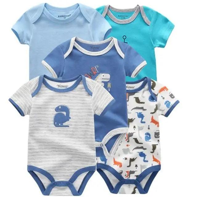 Baby Rompers Short Sleeve 100% Cotton Overalls Newborn Comfortable Clothes Super Soft Stretchable - STEVVEX Baby - baby, baby birthday gifts, baby bodysuits, baby clothing, baby gifts, baby items, baby rompers, kids bodysuit, kids bodysuits, new parents gift - Stevvex.com