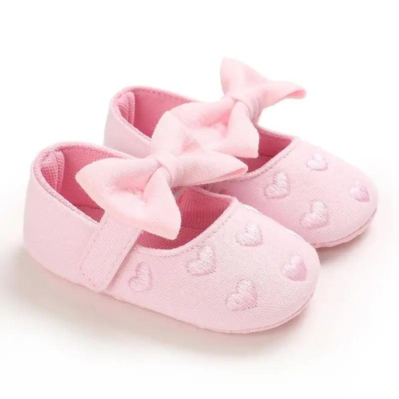 Baby Shoes Cute Bowknot Newborn Shoes Soft Bottom Anti Slip Toddler Girls Princess Shoes - STEVVEX Baby - baby, baby birthday gifts, baby fashion footwear, baby footwear, baby gifts, baby gifts for christmas, baby gifts for newborn, baby gifts for newyear, baby items, baby princess shoes, baby products, baby shoes, childern shoes, kids shoes, newborn baby shoes, toddler shoes - Stevvex.com