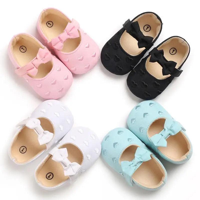 Baby Shoes Cute Bowknot Newborn Shoes Soft Bottom Anti Slip Toddler Girls Princess Shoes - STEVVEX Baby - baby, baby birthday gifts, baby fashion footwear, baby footwear, baby gifts, baby gifts for christmas, baby gifts for newborn, baby gifts for newyear, baby items, baby princess shoes, baby products, baby shoes, childern shoes, kids shoes, newborn baby shoes, toddler shoes - Stevvex.com