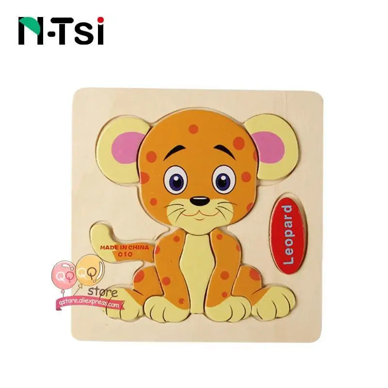 Baby Wooden Puzzle Toys for Toddlers Developing Educational Kids Toys For Children Game Cartoon Animal Gift 3 Years - STEVVEX Baby - animals, baby, baby education, brain teasers, educational toys, fun, gifts for kids, indoor games, intellectual, toddlers, wooden puzle - Stevvex.com