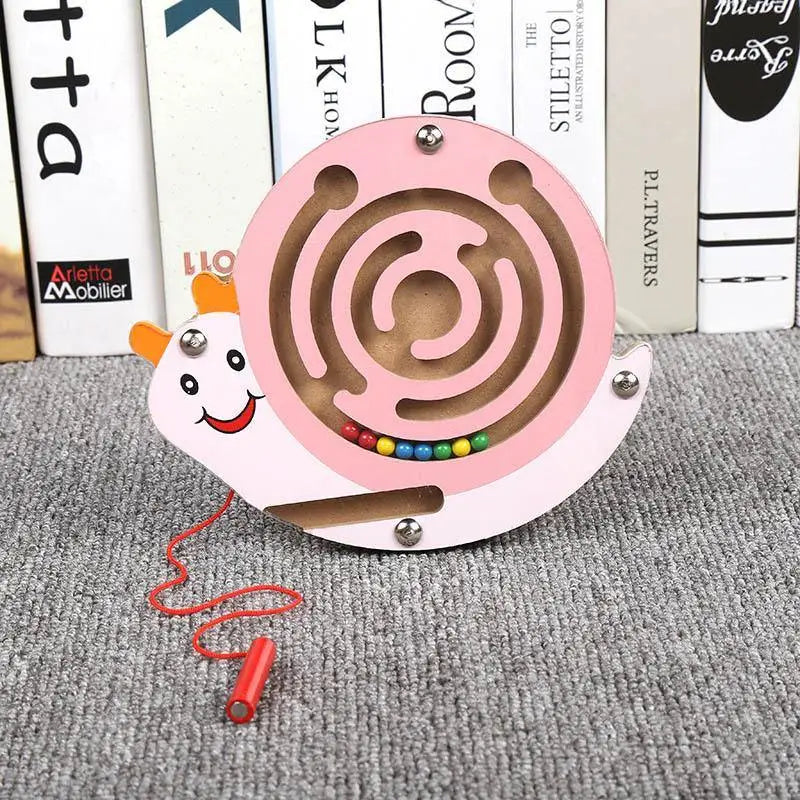 Baby Wooden Toy for Children Magnetic Maze Balance Board Wood game , Maze Puzzle baby Toys 0-12Months - STEVVEX Baby - baby, birthday gifts, brain teasers, christmas gifts, educational toys for kids, learning toys, Montessori Toys, new year gift, toys, wooden toys - Stevvex.com