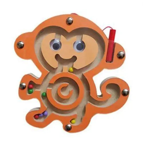 Baby Wooden Toy for Children Magnetic Maze Balance Board Wood game , Maze Puzzle baby Toys 0-12Months - STEVVEX Baby - baby, birthday gifts, brain teasers, christmas gifts, educational toys for kids, learning toys, Montessori Toys, new year gift, toys, wooden toys - Stevvex.com