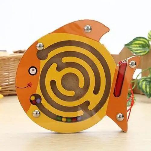 Baby Wooden Toy for Children Magnetic Maze Balance Board Wood game , Maze Puzzle baby Toys 0-12Months - STEVVEX Baby - baby, birthday gifts, brain teasers, christmas gifts, educational toys for kids, learning toys, Montessori Toys, new year gift, toys, wooden toys - Stevvex.com