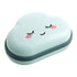 Bathroom Soap Dish Box Cute Cartoon Clouds Soap Holder Home Shower Travel Container Soap Tray Drainer Box Bathroom