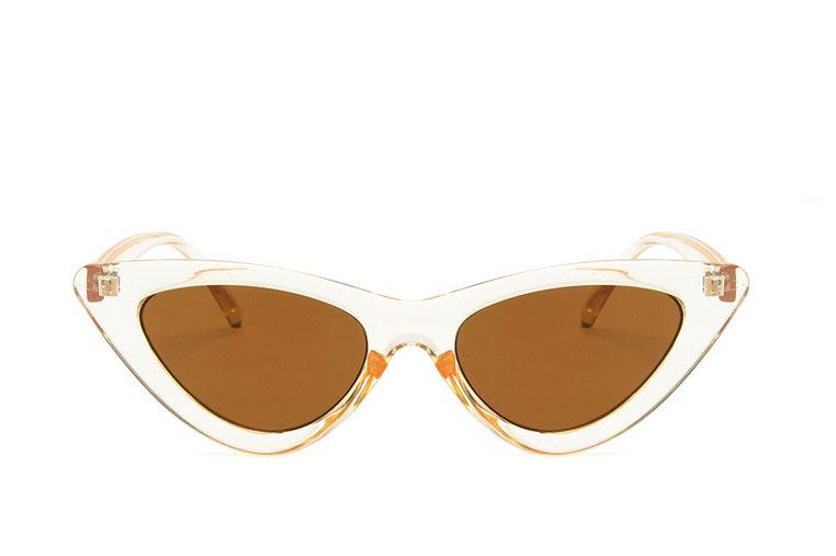 Luxury Modern Cat Eye  Fashion Retro Classic Lady and Woman Sunglasses With Triange Frame  With UV 400 Protection