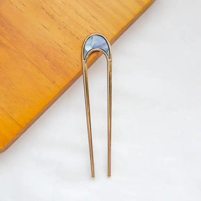 Beautiful Fashion U Shaped Simple Design Hair Pin Vintage Metal Hair Pin Fork Sticks Hair Retro Style Hair Clips