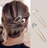 Beautiful Fashion U Shaped Simple Design Hair Pin Vintage Metal Hair Pin Fork Sticks Hair Retro Style Hair Clips