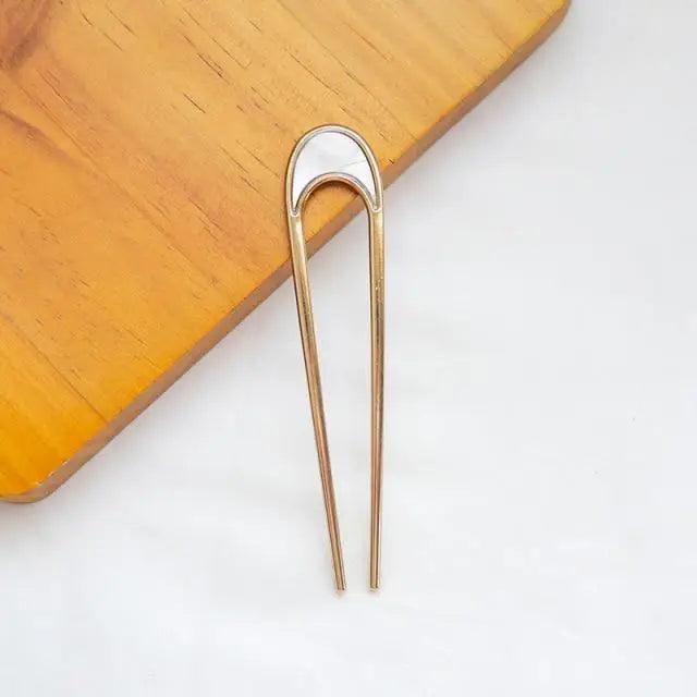 Beautiful Fashion U Shaped Simple Design Hair Pin Vintage Metal Hair Pin Fork Sticks Hair Retro Style Hair Clips