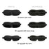 Black 3D Sleep Natural Sleeping Mask Eye Adjustable Strap Eye Mask Cover Portable Travel Blindfold Comfortable Mask