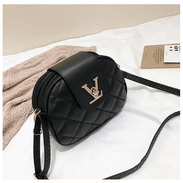 Black Beauty Women’s Shoulder Crossbody Bag For Females Fashionable Handbag PU Famous Designer Clutch - ALU93100ZYX