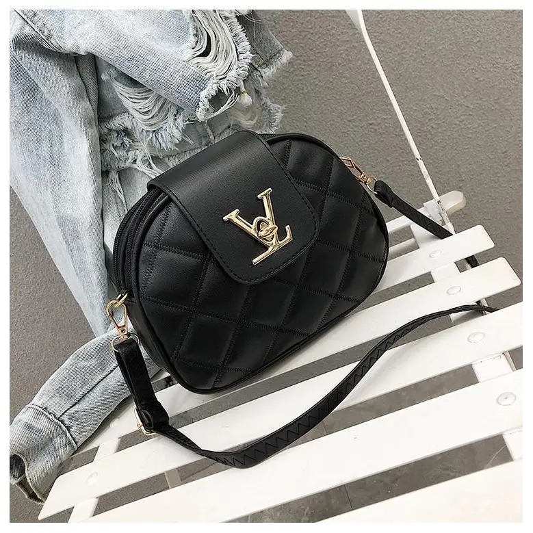 Black Beauty Women’s Shoulder Crossbody Bag For Females Fashionable Handbag PU Famous Designer Clutch - ALU93100ZYX