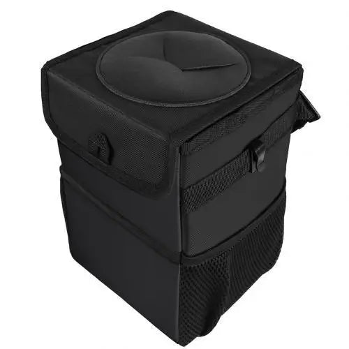 Black Car Trash Can Hanging Seat Back Bag Multi-functional Waterproof Folding Easy Storage Box For Cars - STEVVEX Gadgets - Car Trash Bag, Car Trash Can, Light Weight Trash Bag, Light Weight Trash Bag For Car, Multifunctional Trash Can, Multifunctional Waterproof Can, Multifunctional Waterproof Trash Can, Trash Can For Car, Waterproof Car Trash Can, Waterproof Trash Can, Waterproof Trash Can For Car - Stevvex.com