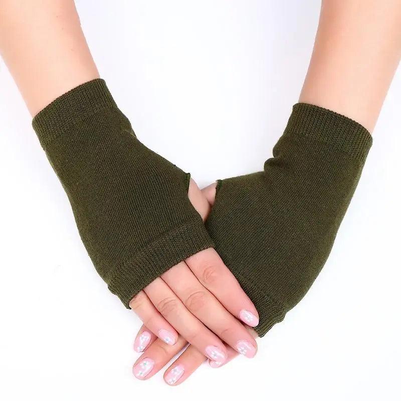 Black Elastic Fingerless Gloves Winter Warm One Size Lightweight Gloves For Women Retro Simple Color Soft Gloves For Men And Women - STEVVEX Fashion - 717, arm fingerless gloves, black gloves, cashmere gloves, classic gloves, comfortable gloves, fashion gloves, Fingerless Gloves, gloves for winter, gloves for women, knitted gloves, mittens, soft gloves, soft mittens, solid color gloves, stylish gloves, vintage gloves, warm gloves, winter gloves, women gloves - Stevvex.com