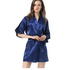 Black Lightweight Elegant Faux Silk Bathrobes For Women V Neck Design Bridesmaid Bathrobe Wedding Short Women Bathrobes