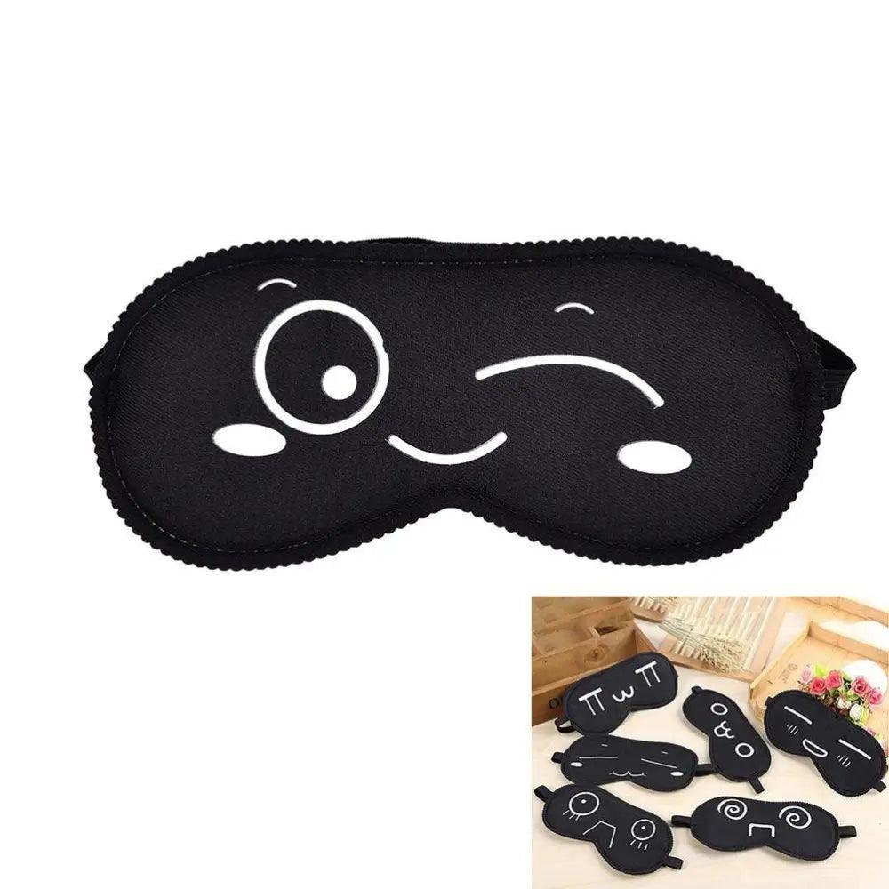 Black Lightweight Sleeping Travel Eye Mask Nap Sleep Eye Patch Comfortable Elegant Sleep Eye Mask Design Blindfold