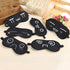 Black Lightweight Sleeping Travel Eye Mask Nap Sleep Eye Patch Comfortable Elegant Sleep Eye Mask Design Blindfold