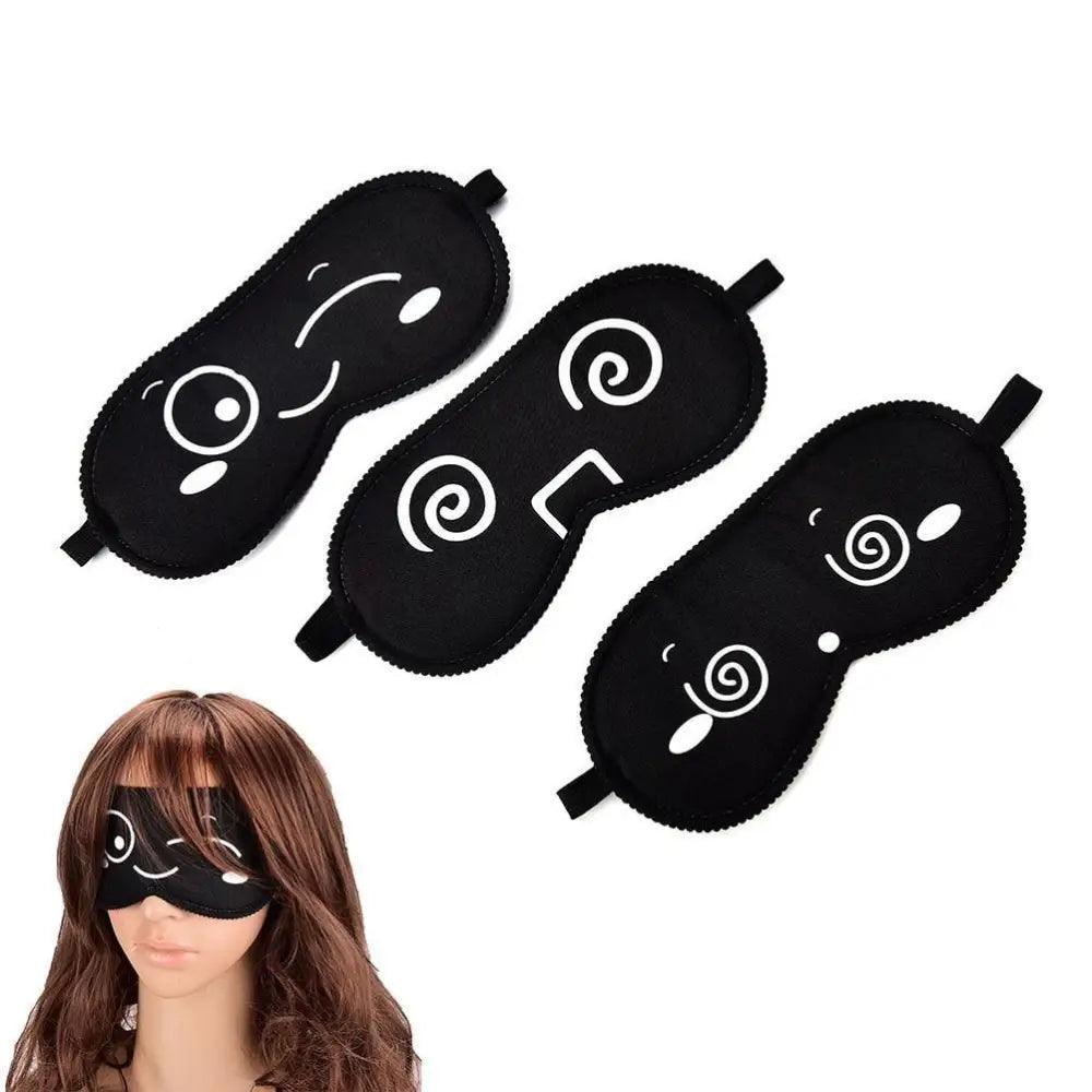 Black Lightweight Sleeping Travel Eye Mask Nap Sleep Eye Patch Comfortable Elegant Sleep Eye Mask Design Blindfold