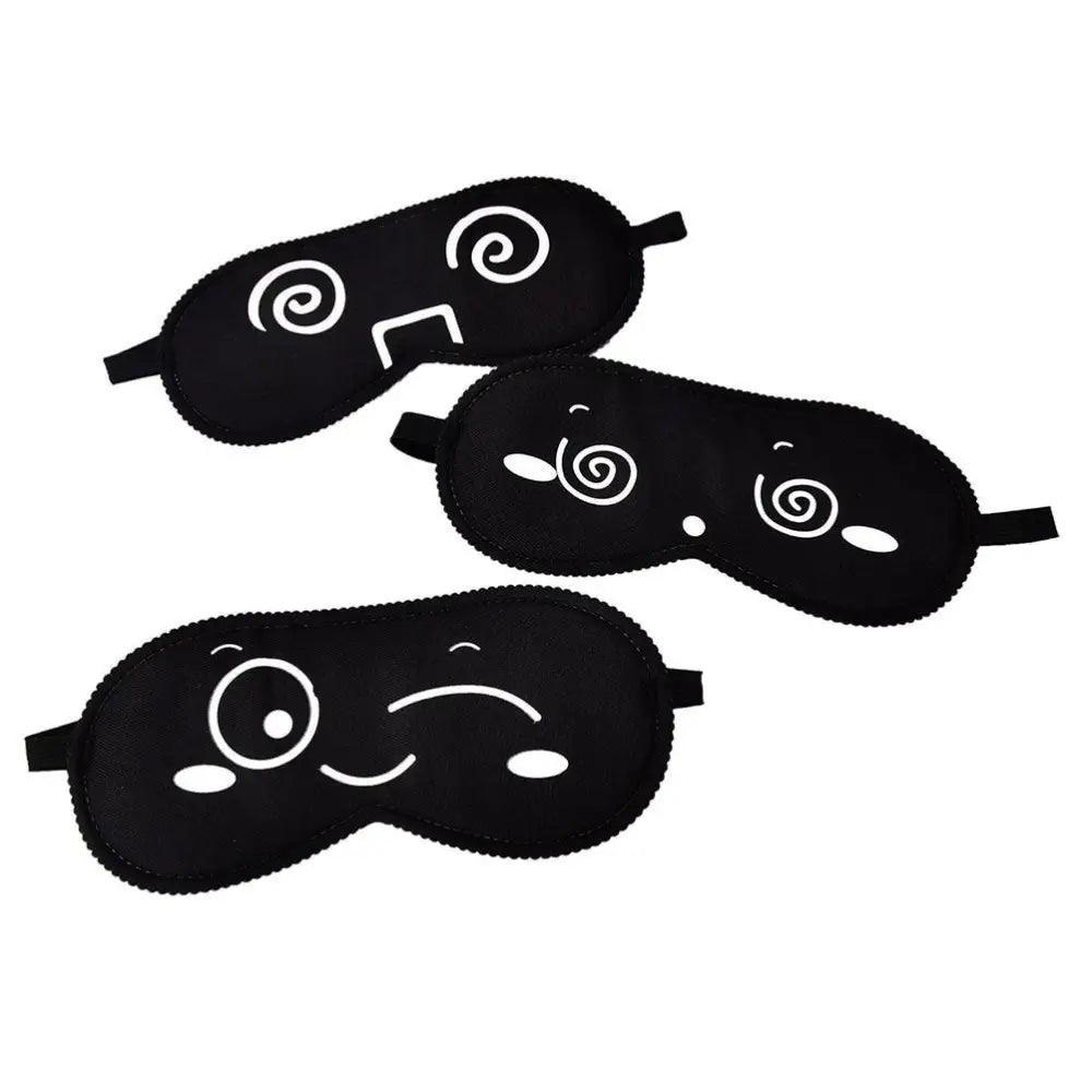 Black Lightweight Sleeping Travel Eye Mask Nap Sleep Eye Patch Comfortable Elegant Sleep Eye Mask Design Blindfold