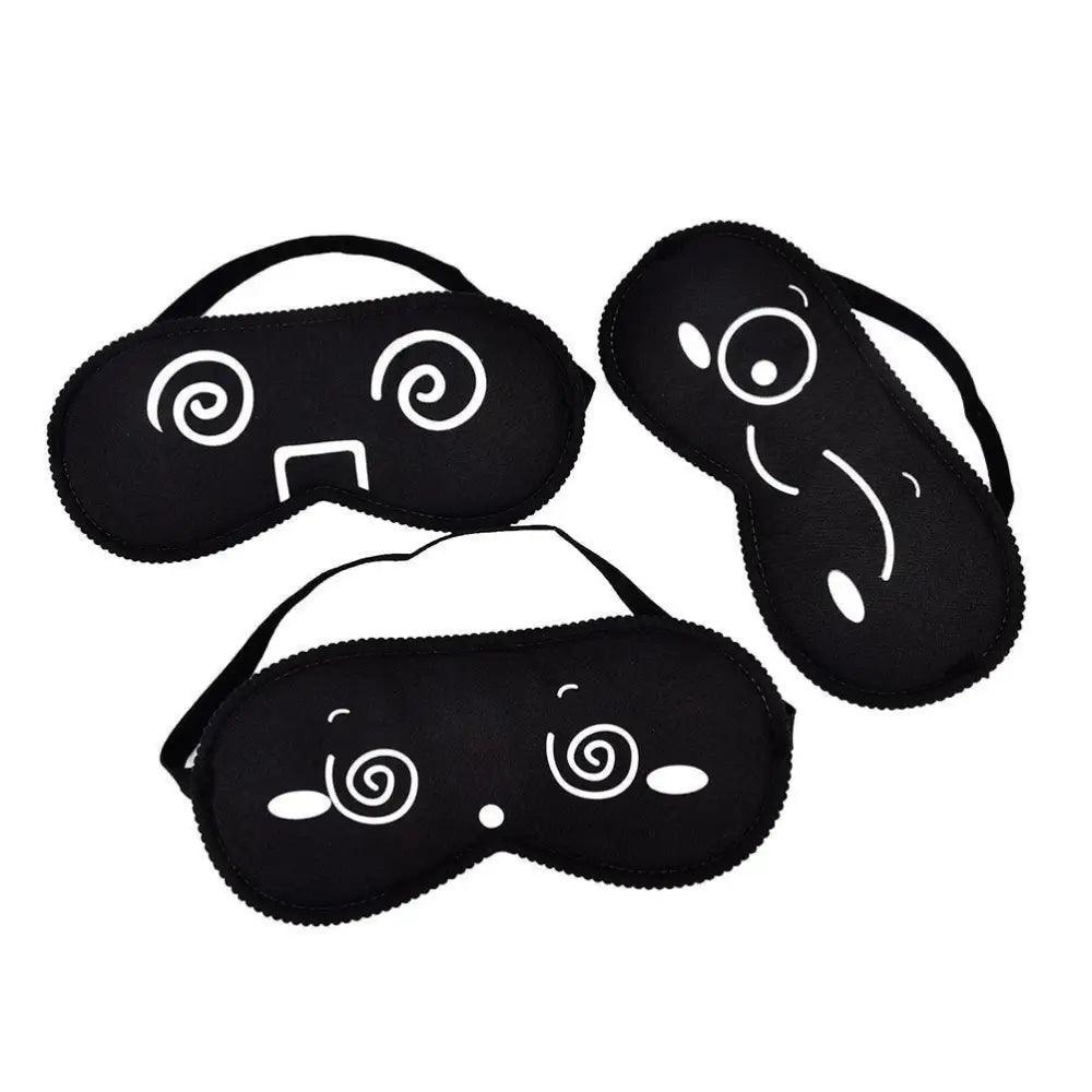 Black Lightweight Sleeping Travel Eye Mask Nap Sleep Eye Patch Comfortable Elegant Sleep Eye Mask Design Blindfold