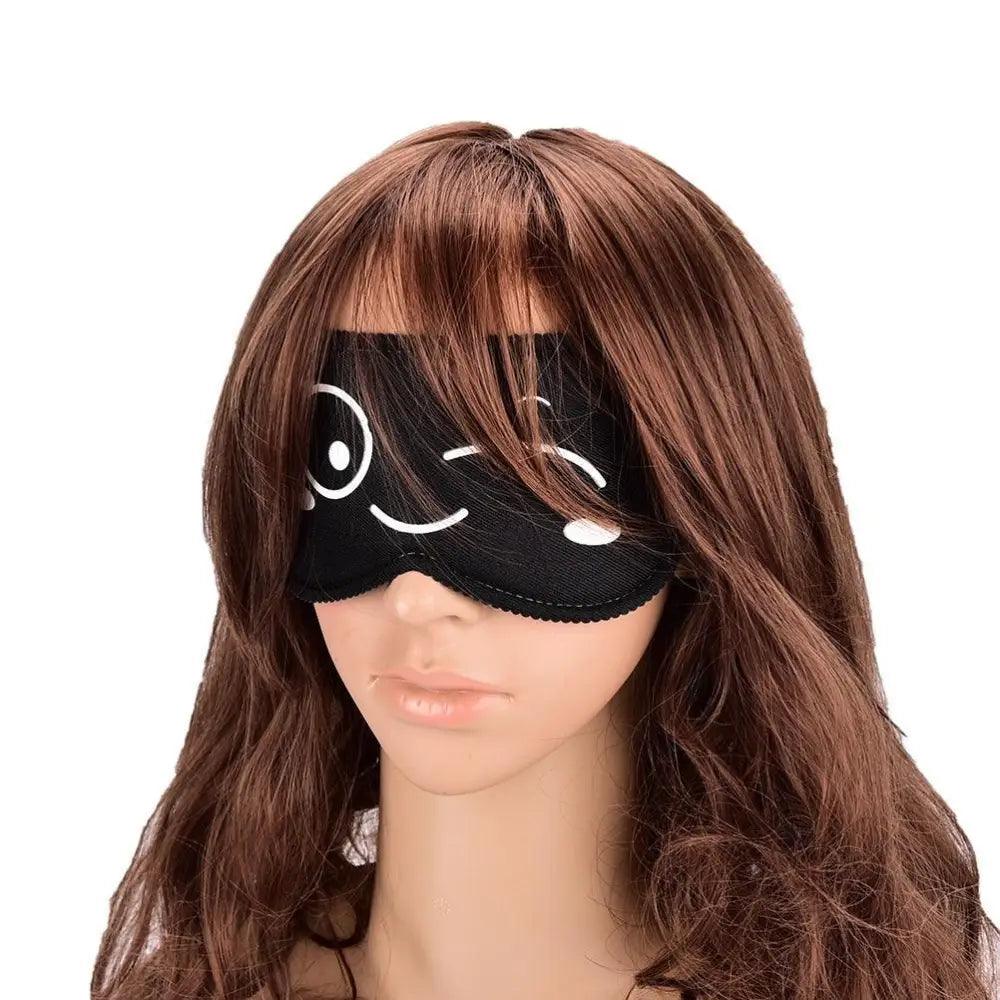 Black Lightweight Sleeping Travel Eye Mask Nap Sleep Eye Patch Comfortable Elegant Sleep Eye Mask Design Blindfold