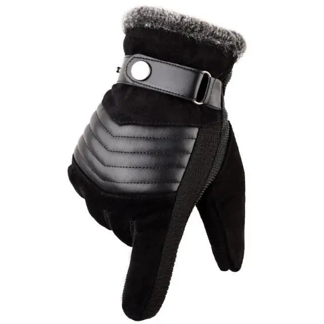 Black Men Leather Touchscreen Gloves Winter Retro Driving Comfortable Warm Gloves Elegant Design Men Fashion Outdoor Gloves Cold Weather Gloves For Cycling & Driving - STEVVEX Fashion - 717, brown gloves, brown leather gloves, classic gloves, comfortable gloves, driving gloves, glove, gloves, gloves for girls, gloves for men, gloves for winter, leather gloves, mens gloves, thick gloves, trendy gloves, warm gloves, windproof gloves, winter gloves - Stevvex.com