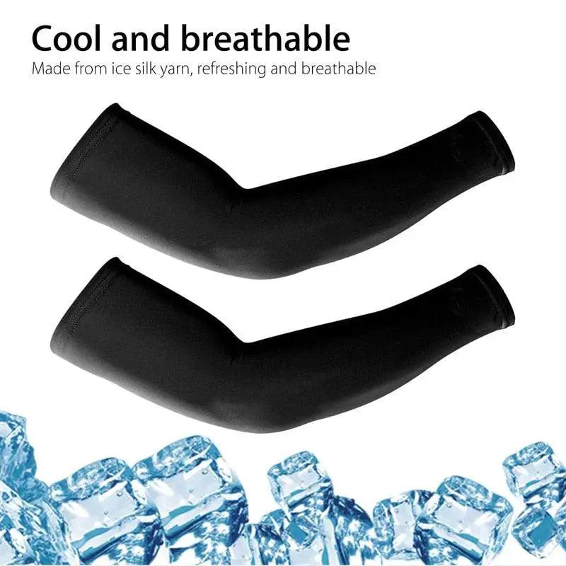 4 Pairs Unisex Cooling Arm Sleeves Cover Cycling Running UV Sun Protection Outdoor Men Nylon Cool Arm Sleeves for Hide Tattoos