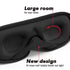 Black Soft Padded Sleeping Mask For Eyes Lightweight Blindfold Night Mask Modern Adjustable Super Smooth Eye Patch