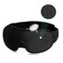 Black Soft Padded Sleeping Mask For Eyes Lightweight Blindfold Night Mask Modern Adjustable Super Smooth Eye Patch