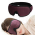 Black Soft Padded Sleeping Mask For Eyes Lightweight Blindfold Night Mask Modern Adjustable Super Smooth Eye Patch