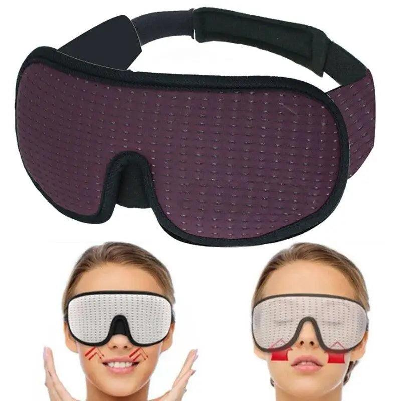 Black Soft Padded Sleeping Mask For Eyes Lightweight Blindfold Night Mask Modern Adjustable Super Smooth Eye Patch