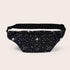 Black Starry Night Printed Fashion Fanny Pack Bum Bag For Daily Use Travel Stylish Belt Bag Waist Bag For Sports