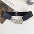 Black Vintage Ladies Dress Belt Charming Chain Buckle Elastic Luxurious Women Belt Metal Chain Style Party Fashion