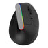 Black Wireless Ergonomic Mouse Vertical 1600 DPI Button Gaming Mouse RGB Optical USB Mice For PC And Laptop 2.4Ghz