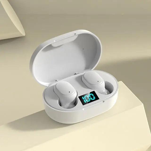 Bluetooth Earphone Wireless Ear Buds 5.0 LED Display Button Control Quality Sound Earphones in - Ear Headphones