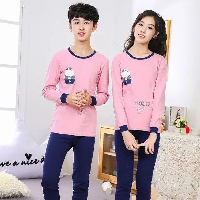 2021 Boys Girls Sleepwear Winter Cotton Pajamas Sets Children Home Wear For Boy Pajamas Kids Nightwear  Teenage Pajamas Clothes - Treko - 2021 pajamas, 2021 trends, birthday gifts, comfortable pajamas, fashion 2021, fashionable pajamas, new trend 2021, pajamas, pajamas 2021, pajamas for kids, pajamas set, trends 2021, trendy kids pajamas, trendy kids pajamas 2021, trendy pajamas, trendy pajamas 2021, winter pajamas, winter pajamas 2021- Stevvex.com