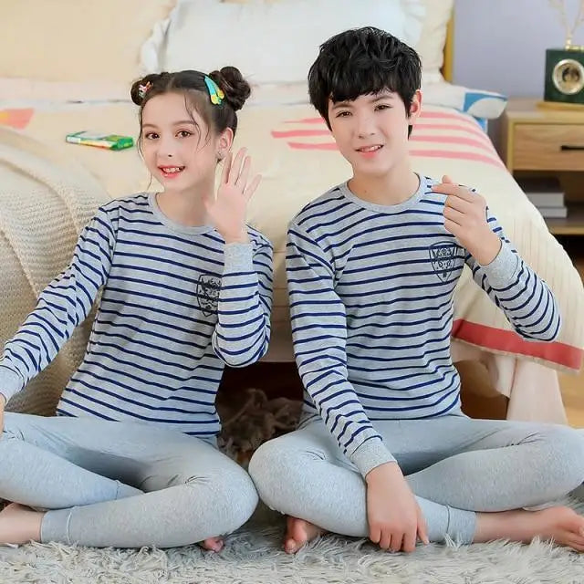 2021 Boys Girls Sleepwear Winter Cotton Pajamas Sets Children Home Wear For Boy Pajamas Kids Nightwear  Teenage Pajamas Clothes - Treko - 2021 pajamas, 2021 trends, birthday gifts, comfortable pajamas, fashion 2021, fashionable pajamas, new trend 2021, pajamas, pajamas 2021, pajamas for kids, pajamas set, trends 2021, trendy kids pajamas, trendy kids pajamas 2021, trendy pajamas, trendy pajamas 2021, winter pajamas, winter pajamas 2021- Stevvex.com