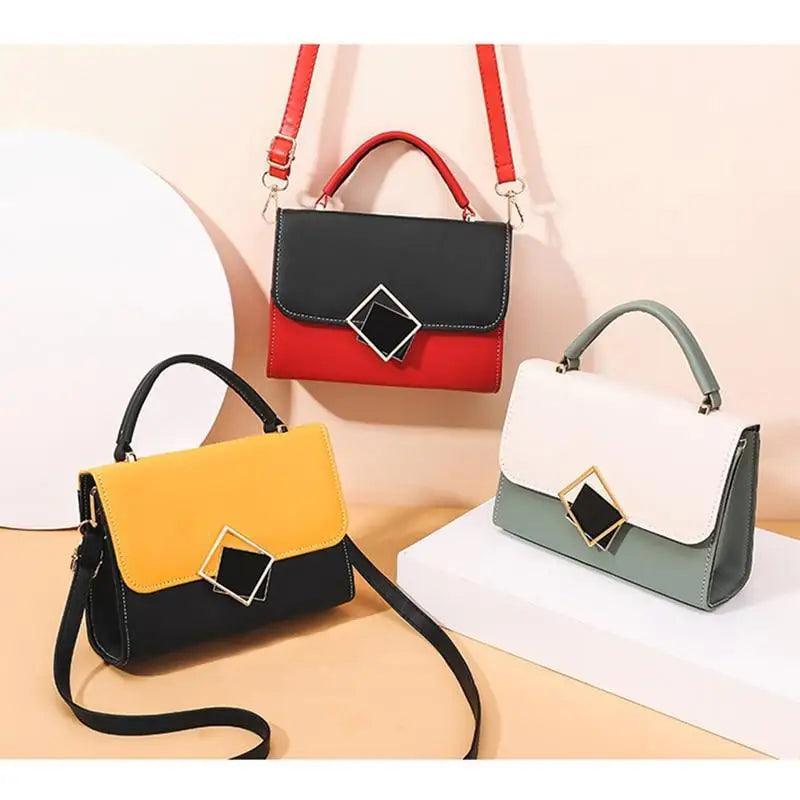 Brand New Attractive Candy Color Design PU Leather Crossbody Bags For Women And Girls Nice Shoulder Hand Bag Travel