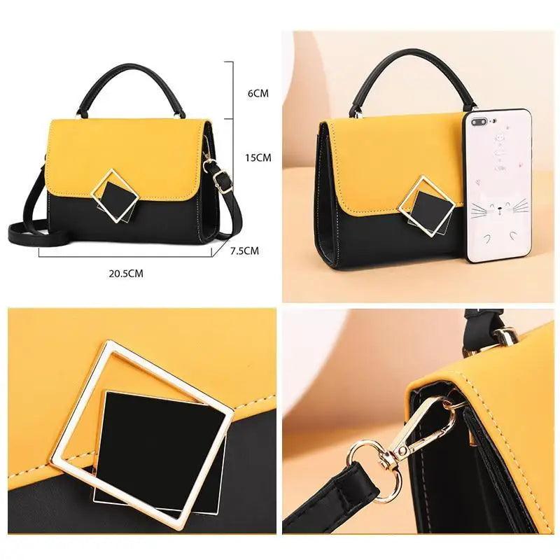 Brand New Attractive Candy Color Design PU Leather Crossbody Bags For Women And Girls Nice Shoulder Hand Bag Travel