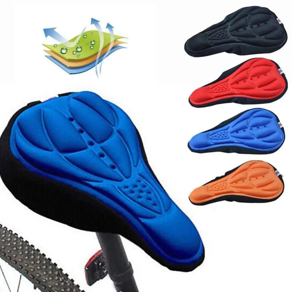 Breathable Mountain Bike Saddle Cushion Cover Road Bike Soft Cycling Seat Mat 3D Sponge Polymer Bicycle Saddle Seat - STEVVEX Sport - 750, bicycle cover, bicycle saddle, bicycle saddle cover, bike cover, bike saddle, bike saddle cover, Breathable Bike Saddle, breathable bike cover, breathable cover, comfortable bike saddle cover, saddle, saddle cover, saddle for bike, Seat for bicycle, soft bicycle cover, soft saddle cover - Stevvex.com